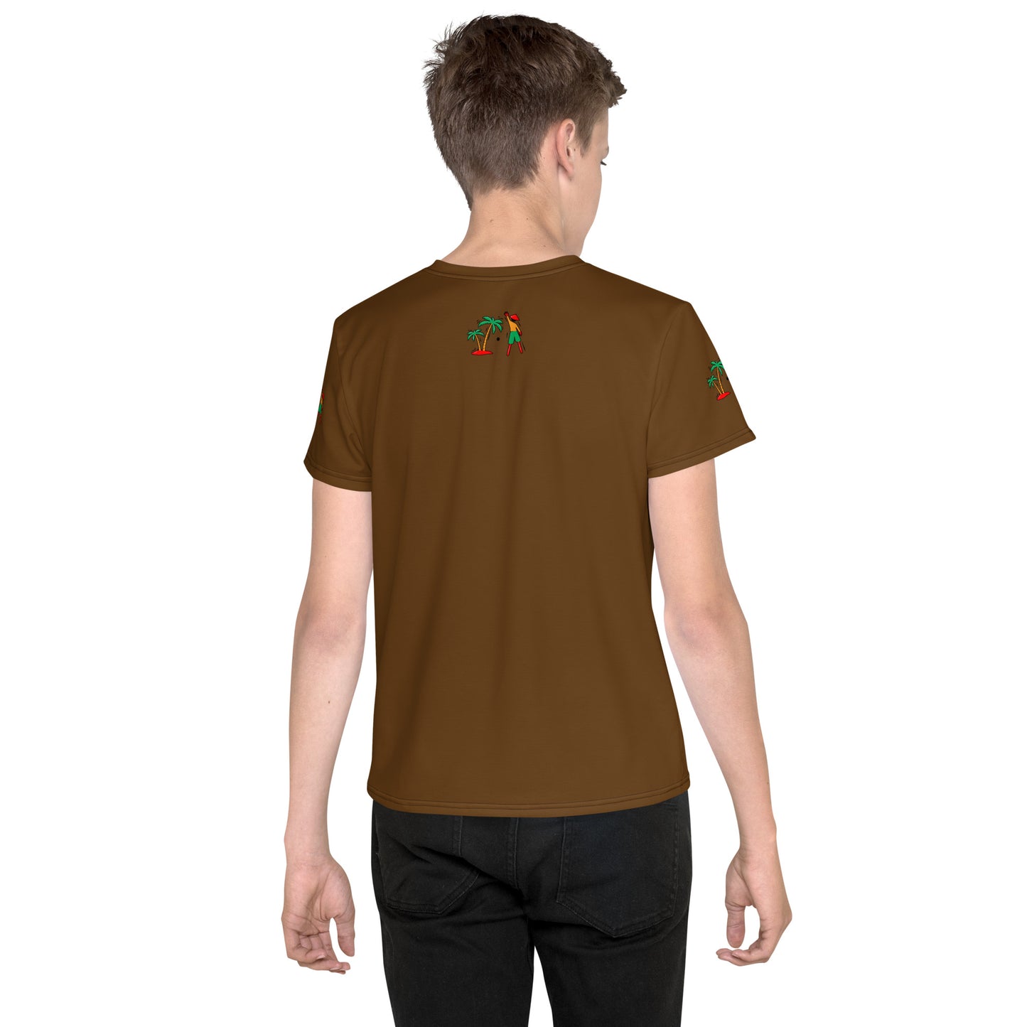 Brown V.Localized (Ice/Gold/Green) Youth Dry-Fit T-Shirt