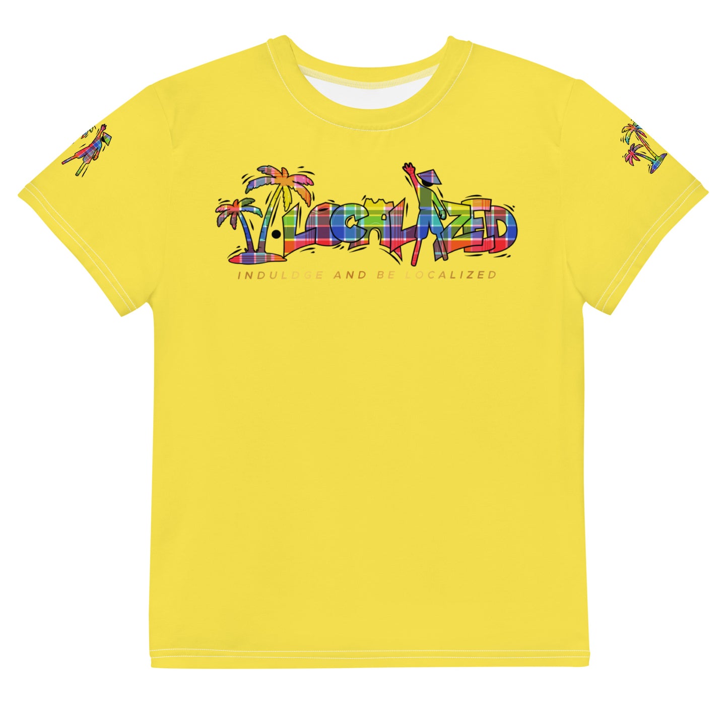 Yellow V.Localized  (Madras) Youth Dry-Fit T-Shirt