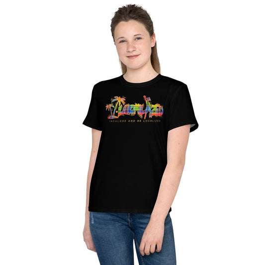 Black V.Localized (Madras) Youth Dry-Fit T-Shirt