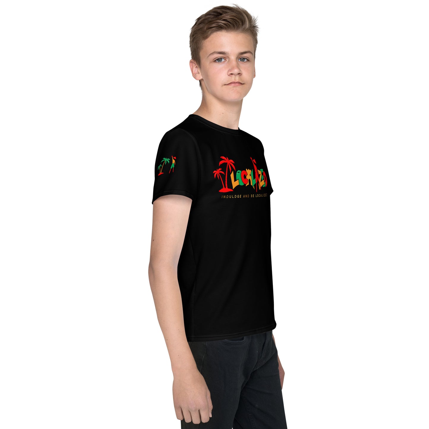 Black V.Localized (Ice/Gold/Green) Youth Dry-Fit T-Shirt