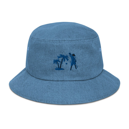 Blue VI Denim bucket hat