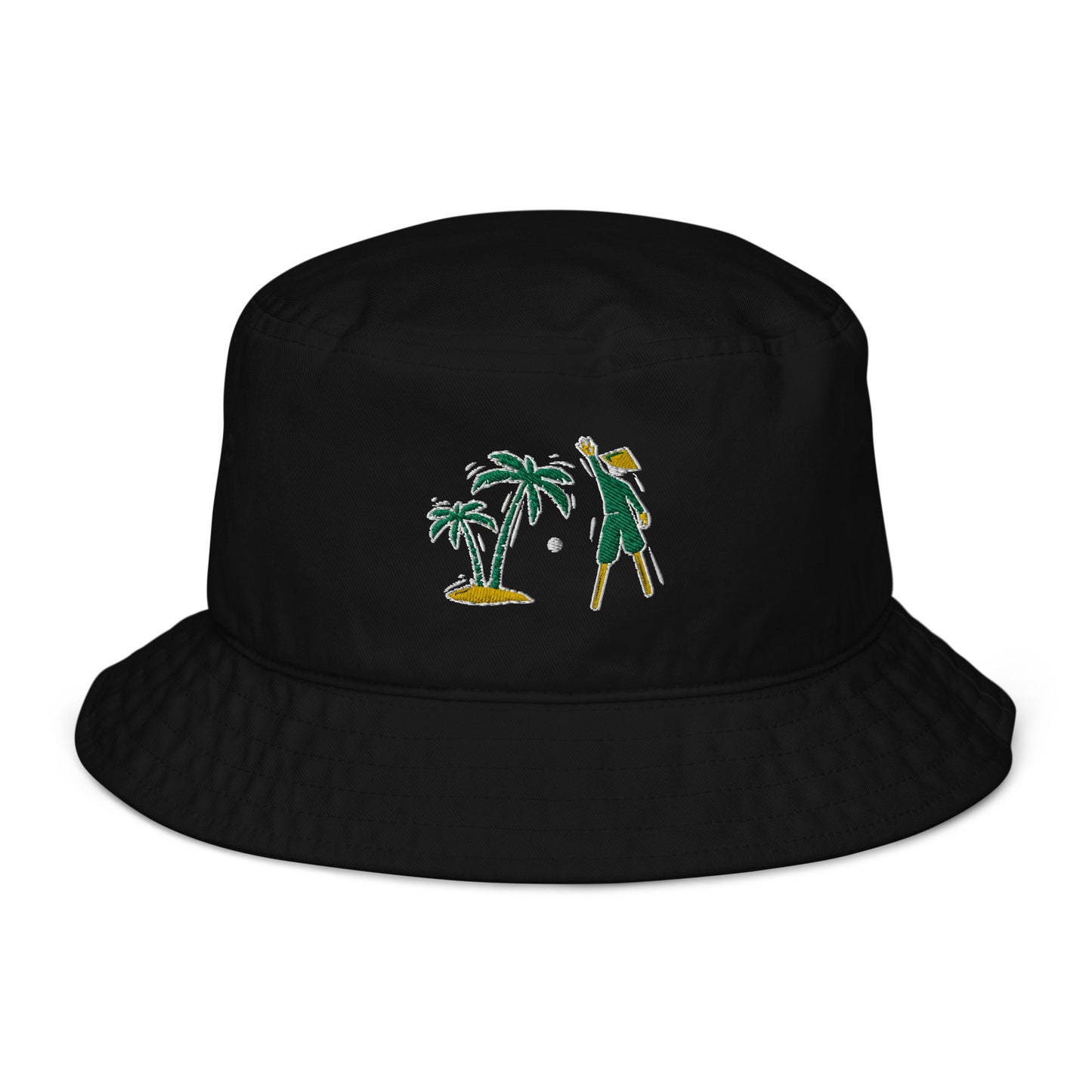 Green/Yellow/White VI Organic bucket hat