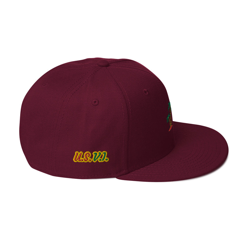 Ice/Gold/Green V.Localized Snapback Hat