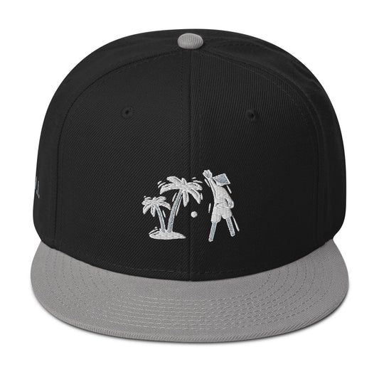 Gray/White/Black VI Snapback Hat