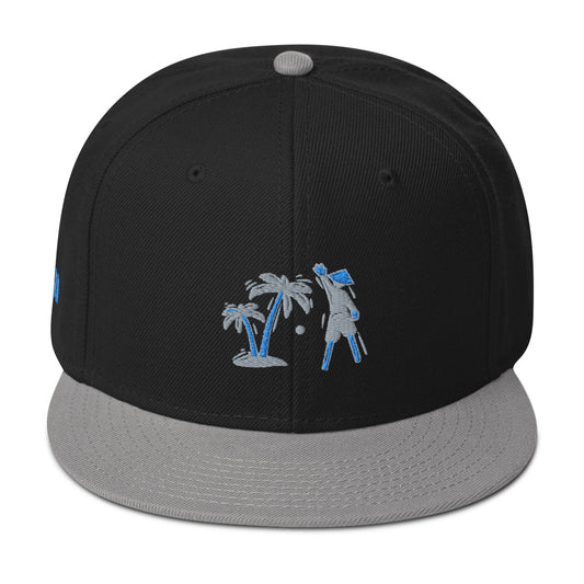 Gray/Black/Blue VI Snapback Hat