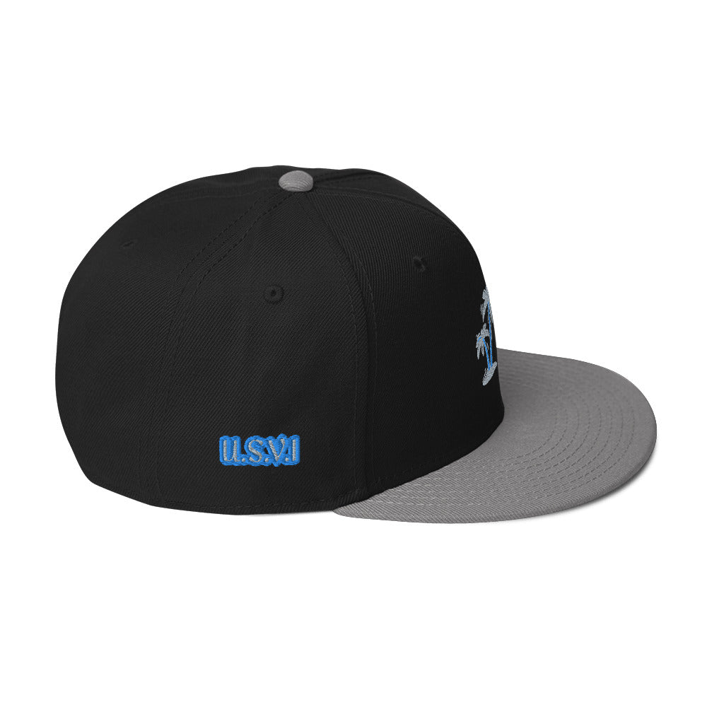 Gray/Black/Blue VI Snapback Hat