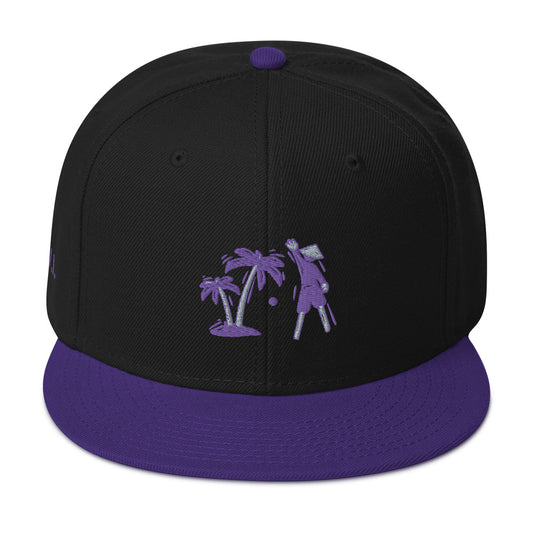 Purple/Gray/Black VI Snapback Hat