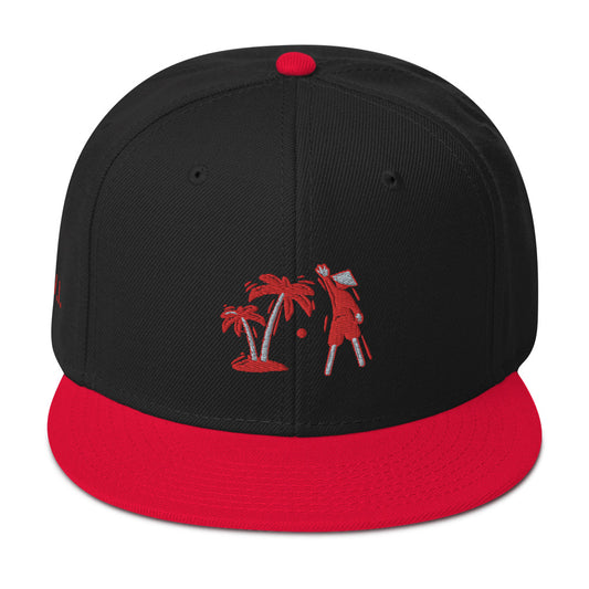 Red/Gray/Black VI Snapback Hat