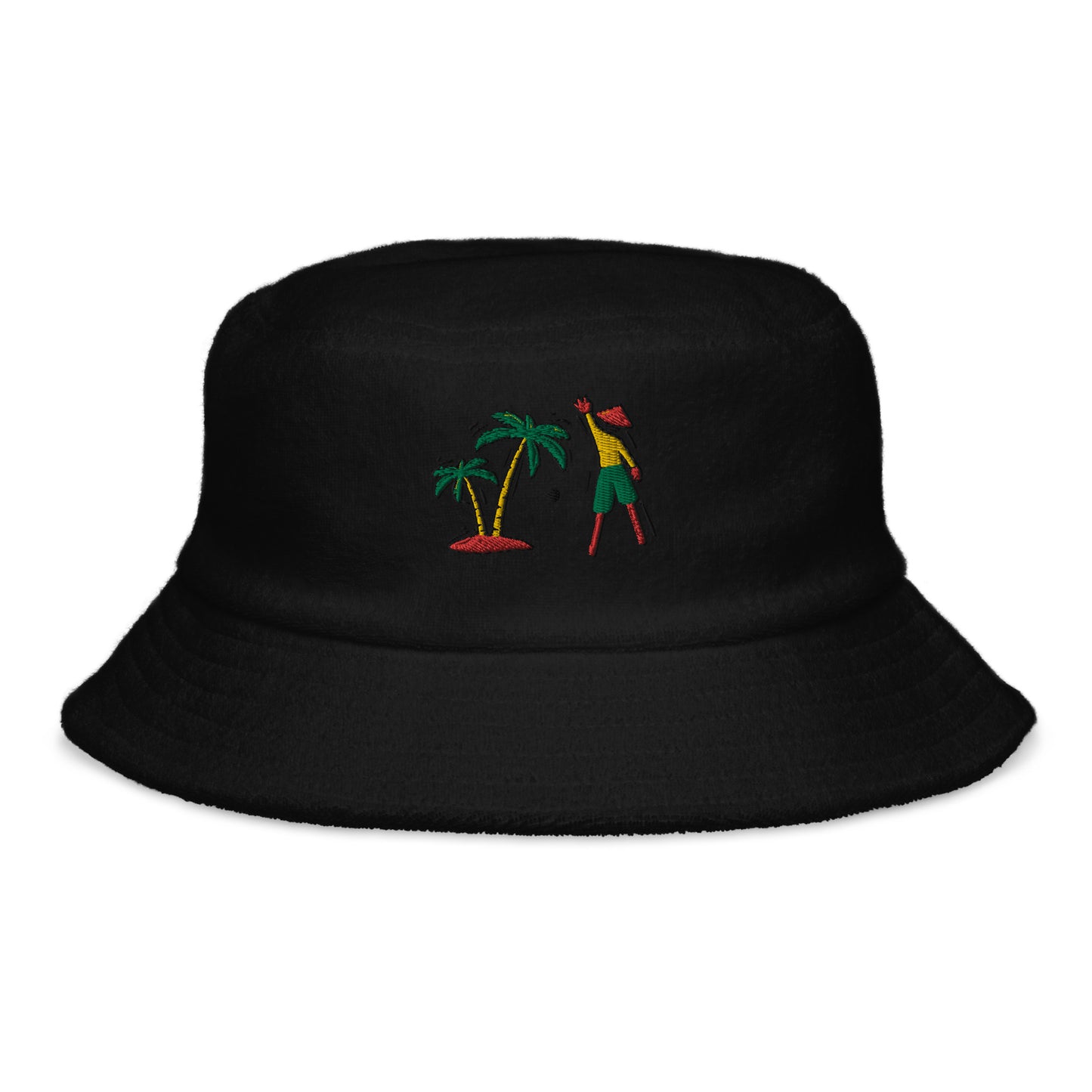 VI (Ice/Gold/Green)  terry cloth bucket hat