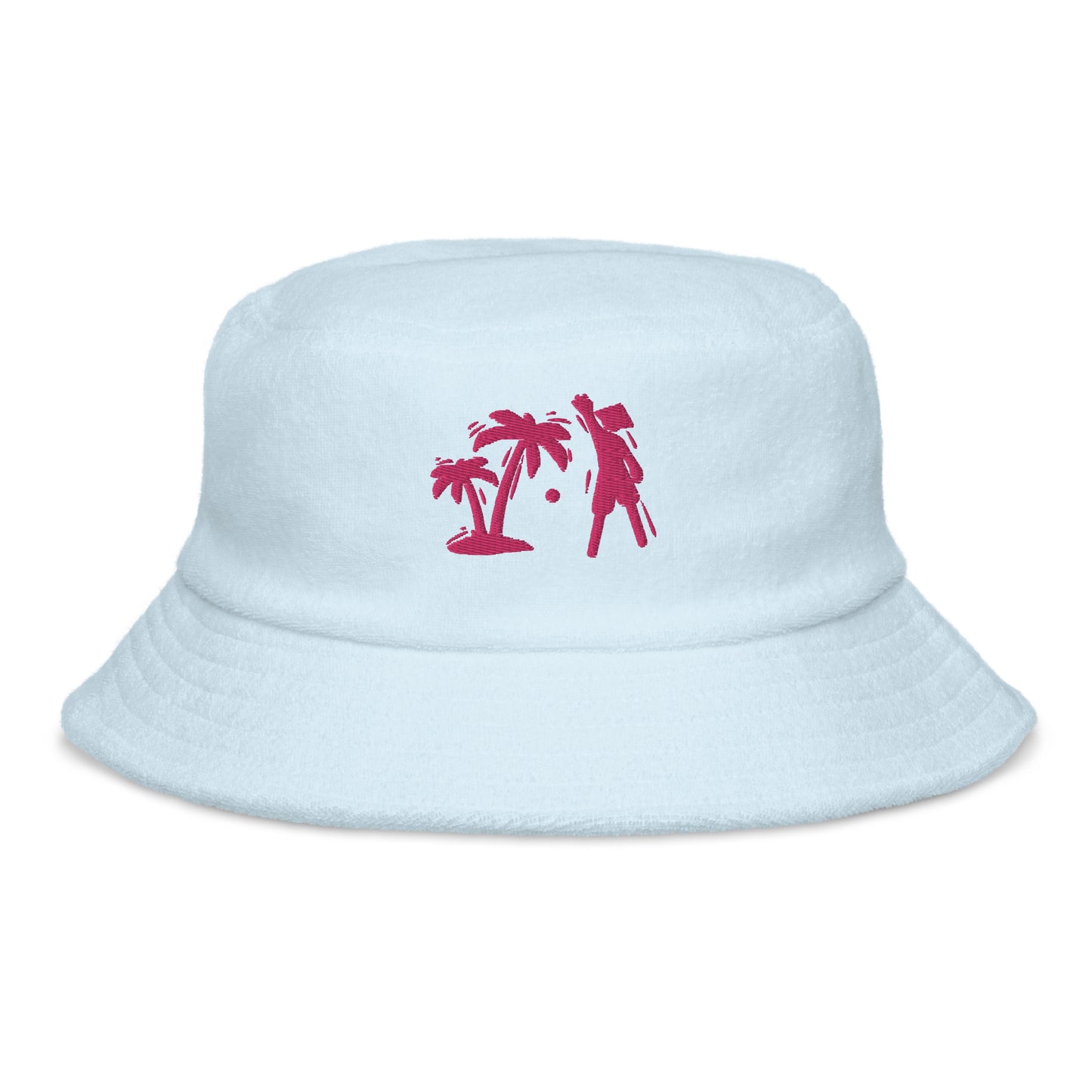 Pink VI  terry cloth bucket hat