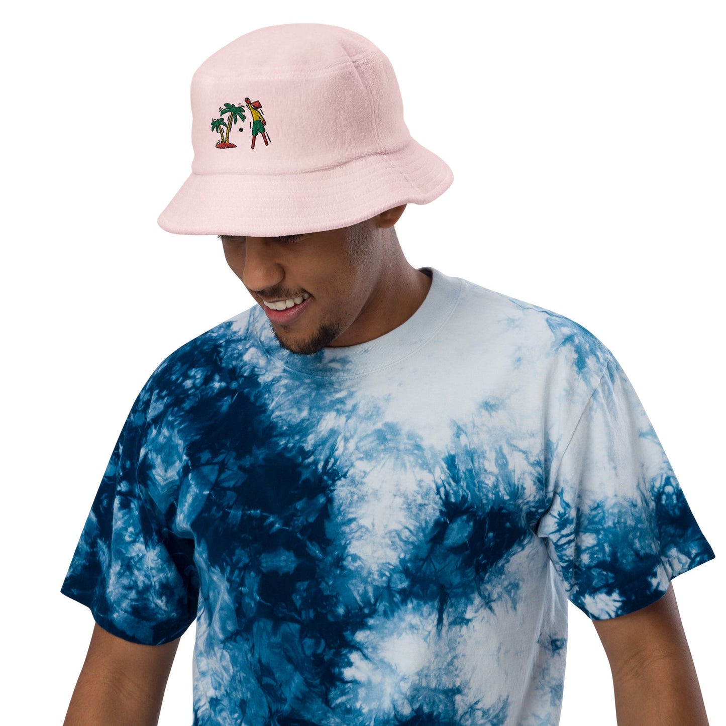 VI (Ice/Gold/Green)  terry cloth bucket hat