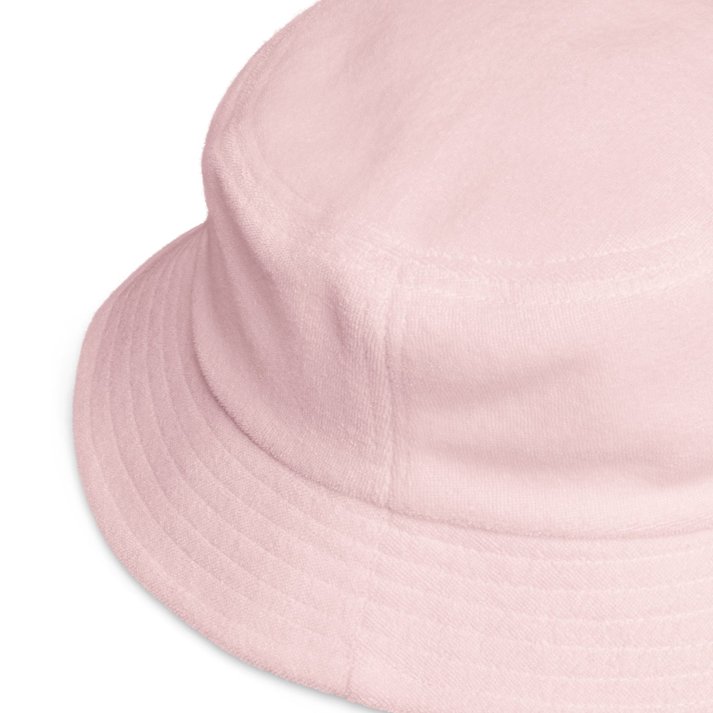 Pink VI terry cloth bucket hat