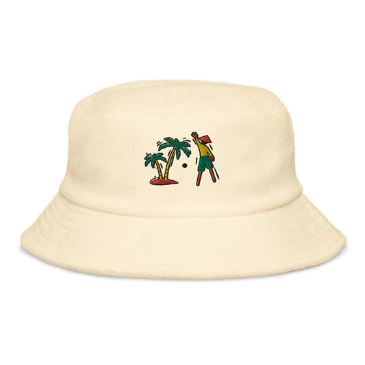 VI (Ice/Gold/Green)  terry cloth bucket hat